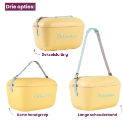 Polarbox Koelbox met Schouderband - Lime-Lilac - 12 Liter