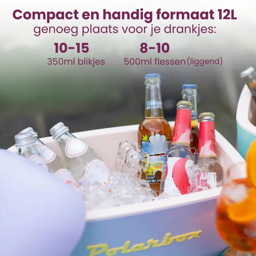 Polarbox Koelbox met Schouderband - Paars-Sorbet - 12 Liter