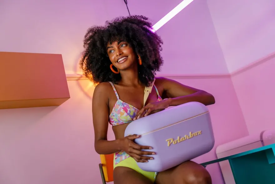 Polarbox Koelbox met Schouderband - Paars-Sorbet - 20 Liter