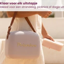 Polarbox Mini Koelbox / Coolerbag met 2 Lunchboxen - Pearl-Gold - 6 Liter