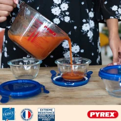 Pyrex Glazen Maatbeker Set Iconics' 3-Delig - 250 ml, 500 ml & 1 Liter