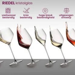Riedel Champagneglazen - Flutes - Vinum - Cuvee Prestige - 230 ml - 2 stuks