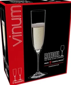 Riedel Champagneglazen - Flutes - Vinum - 160 ml - 2 stuks