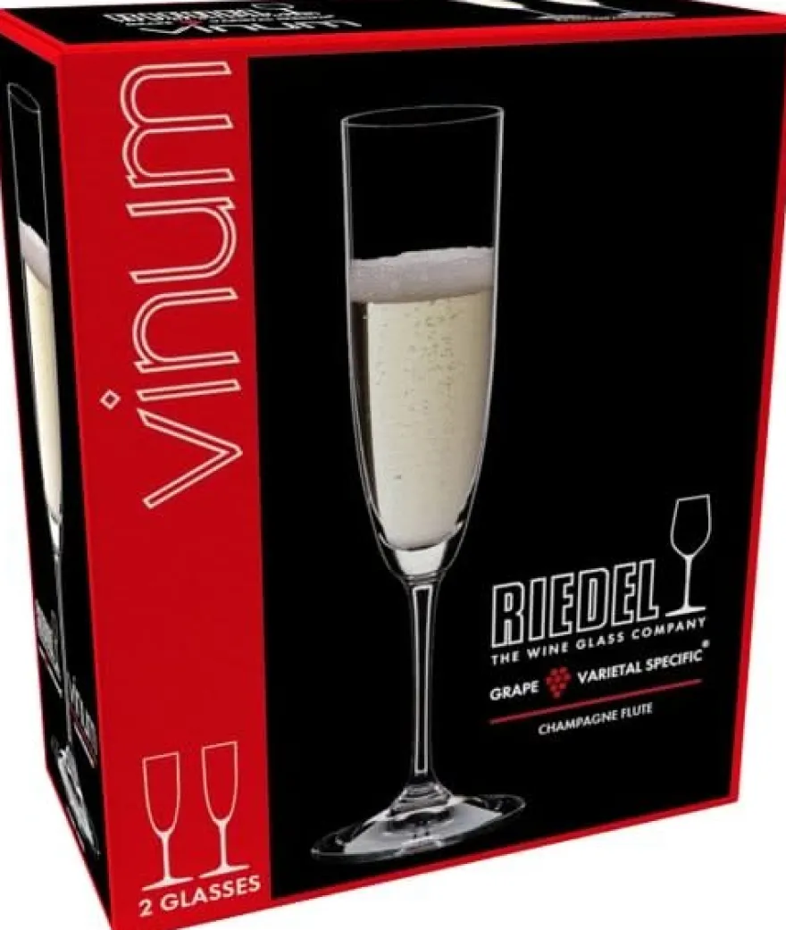 Riedel Champagneglazen - Flutes - Vinum - 160 ml - 2 stuks