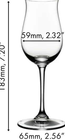 Riedel Cognac Glazen Vinum - Hennessy - 170 ml - 2 stuks