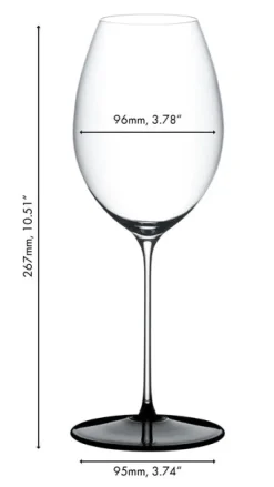 Riedel Rode Wijnglas Fatto A Mano Black Tie - Hermitage / Syrah - 668 ml