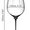 Riedel Rode Wijnglas Fatto A Mano Performance - Cabernet Sauvignon - Zwarte Steel - 834 ml