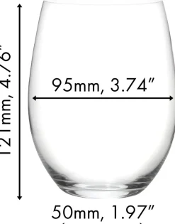 Riedel Rode Wijnglazenset O Wine - 4 stuks met Decanteerkaraf Syrah