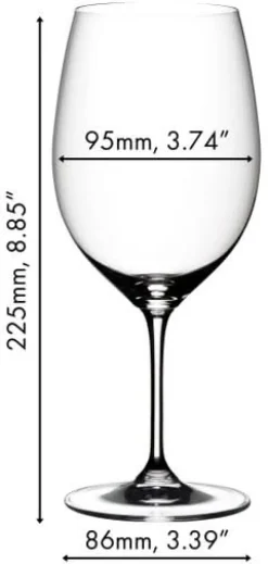 Riedel Rode Wijnglazen Vinum - Cabernet / Merlot - 650 ml - Pay 6 Get 8
