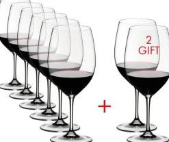 Riedel Rode Wijnglazen Vinum - Cabernet / Merlot - 650 ml - Pay 6 Get 8
