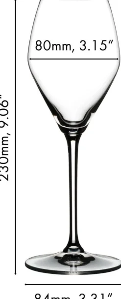 Riedel Rose Champagne Glazen Extreme - 322 ml - 2 stuks