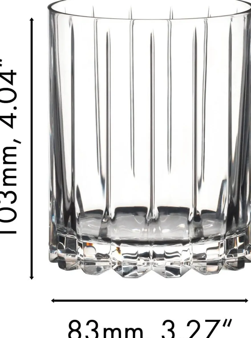 Riedel Whiskey Glazen Double Rocks - 370 ml - 2 stuks