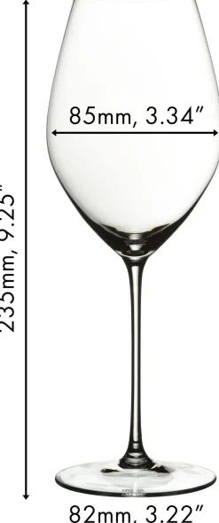 Riedel Wijnglazenset - Champagneglazen - Flutes - Veritas - 449 ml - 4 Stuks
