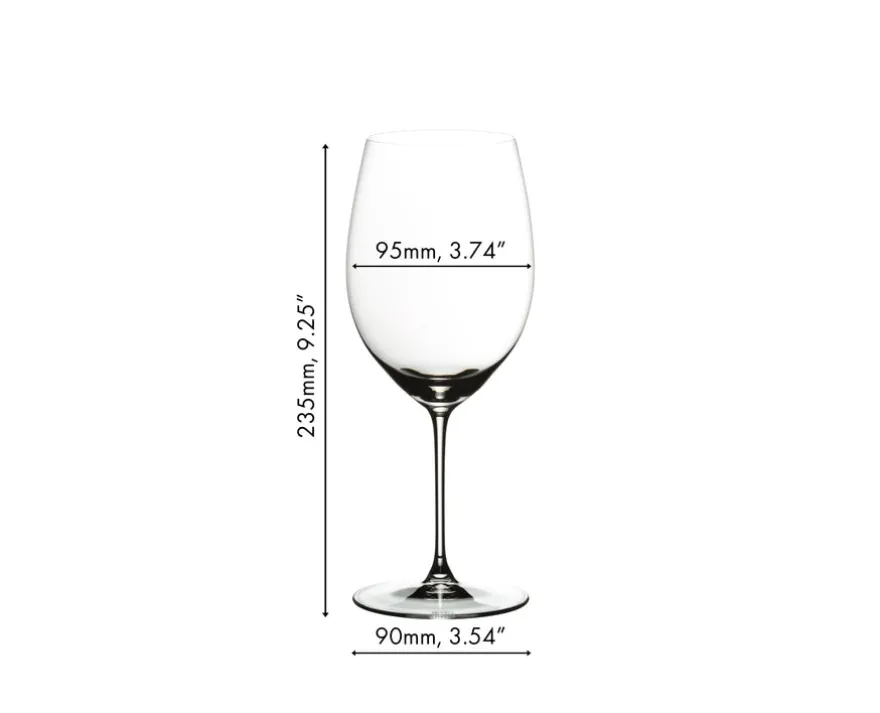 Riedel Wijnglazenset - Rode Wijnglazen - Veritas - Cabernet / Merlot - 709 ml - 4 Stuks