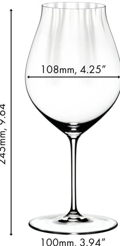 Riedel Wijnglazenset - Rode Wijnglazen - Performance - Pinot noir - 830 ml - 4 Stuks