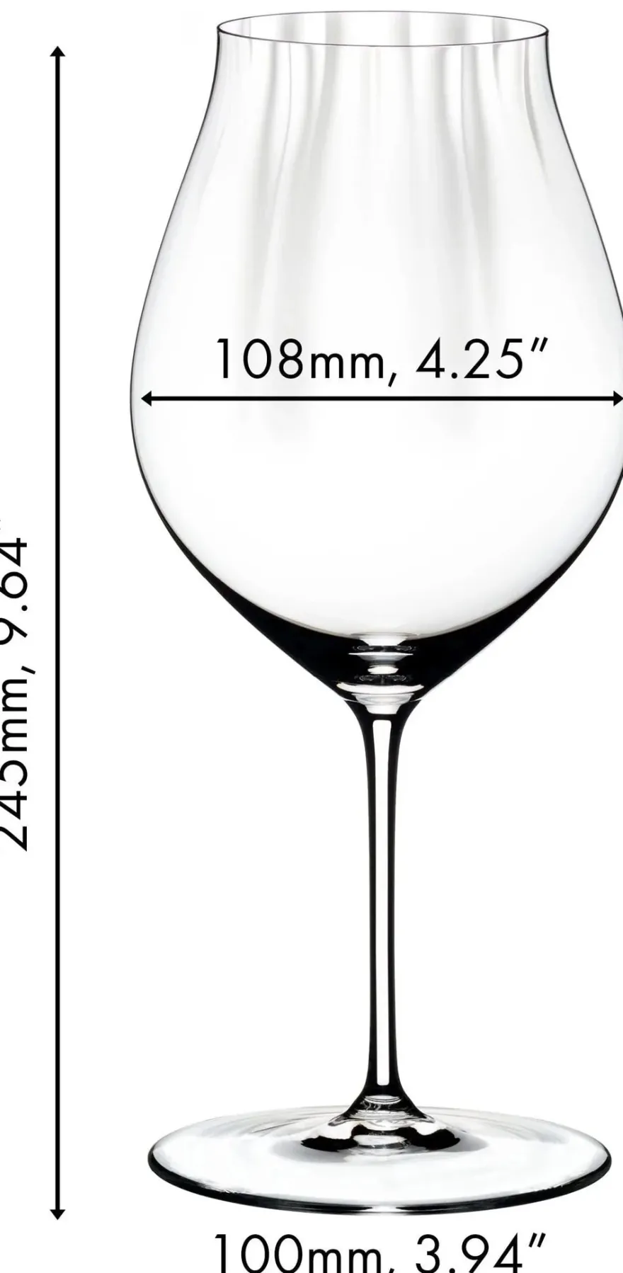 Riedel Wijnglazenset - Rode Wijnglazen - Performance - Pinot noir - 830 ml - 4 Stuks