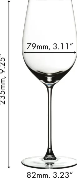Riedel Wijnglazenset - Witte Wijnglazen - Veritas - Rieseling / Zinfandel + Wine Friendly Decanter