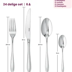 Sambonet Bestekset Dream - RVS - 24 delig / 6 personen