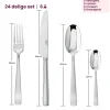 Sambonet Bestekset Flat - Champagne - 24 delig / 6 personen