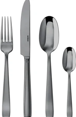 Sambonet Bestekset Flat - Zwart - 24 delig / 6 personen