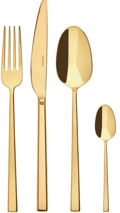 Sambonet Bestekset Rock - Goud - 24 delig / 6 personen