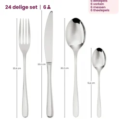 Sambonet Bestekset Taste - Goud - 24 delig / 6 personen