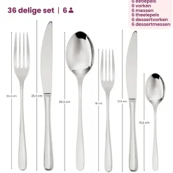 Sambonet Bestekset Taste - Koper - 36 delig / 6 personen
