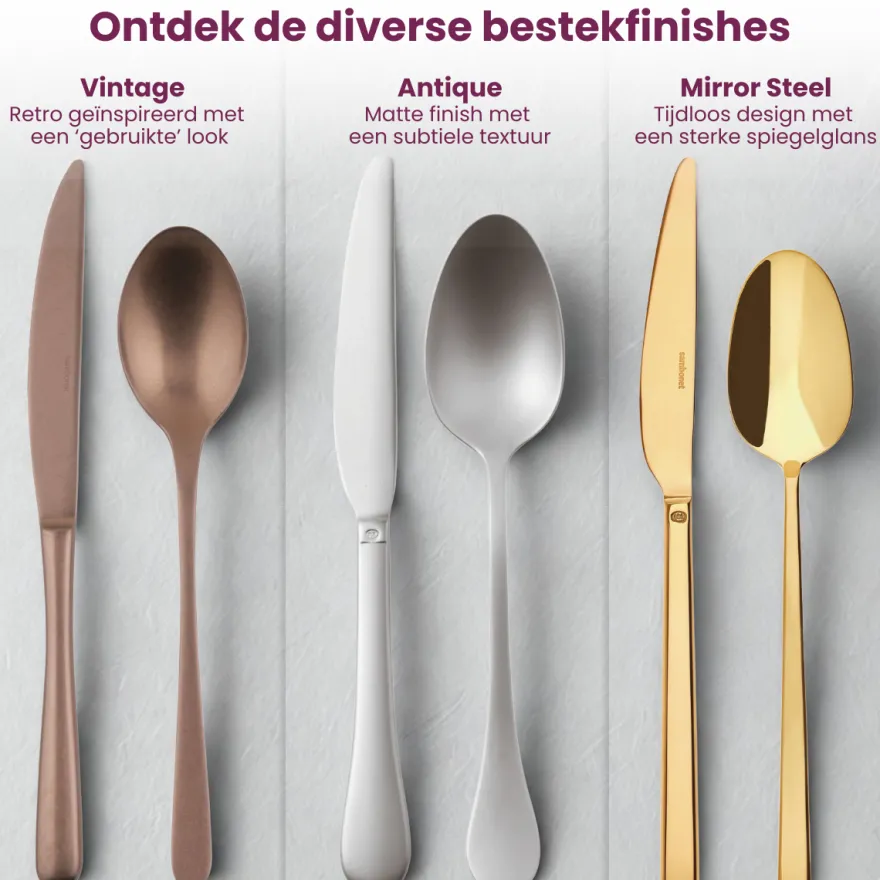 Sambonet Bestekset Taste - Koper - 36 delig / 6 personen