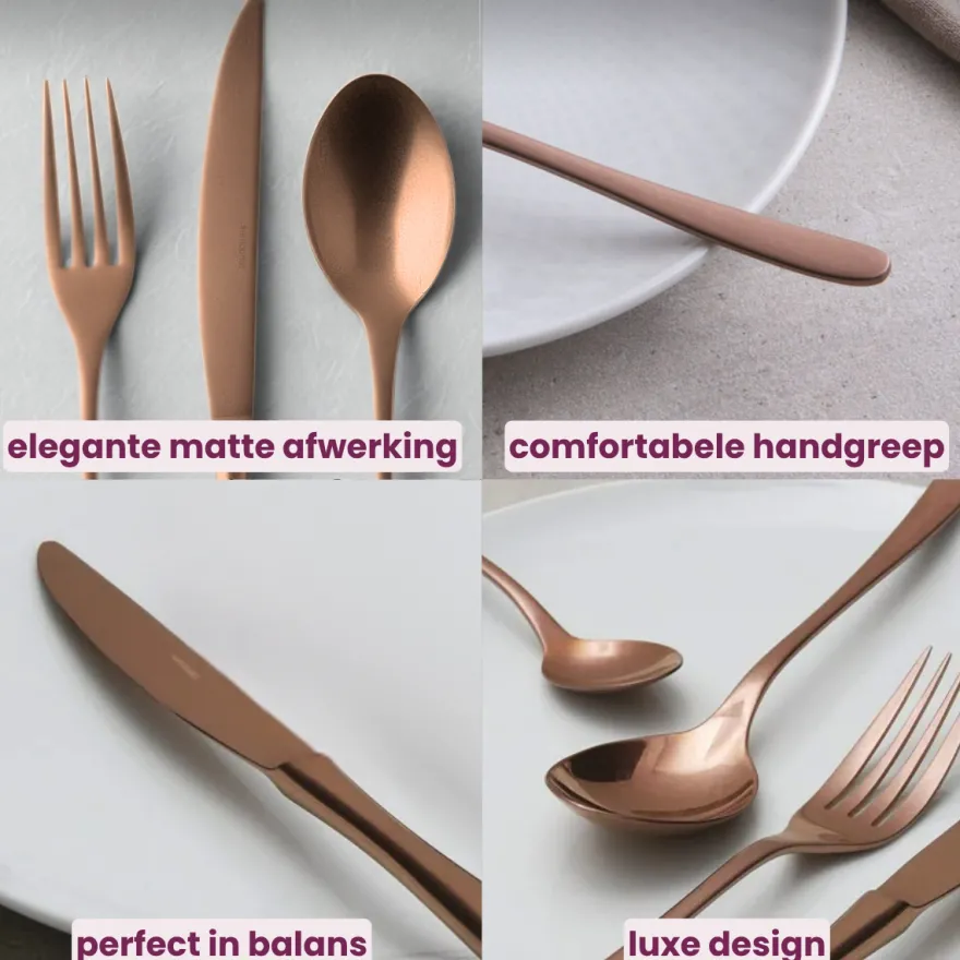 Sambonet Bestekset Taste - Vintage Koper - 24 delig / 6 personen
