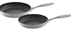 SCANPAN Koekenpannenset CTX ø 24 & 28 cm - geschikt voor alle warmtebronnen - standaard anti-aanbaklaag
