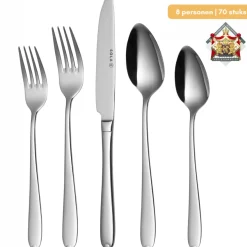 Sola Bestekset Fleurie - 18/10 RVS - 70 delig / 8 personen