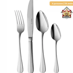Sola Bestekset Hollands Glad - 18/10 RVS - 24 delig / 6 personen