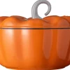 Sola Braadpan Pompoen Oranje - Gietijzer - ø 24 cm / 2.8 Liter - geëmailleerde anti-aanbaklaag