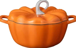 Sola Braadpan Pompoen Oranje - Gietijzer - ø 24 cm / 2.8 Liter - geëmailleerde anti-aanbaklaag
