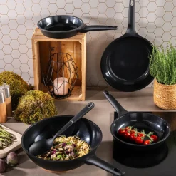 Sola Koekenpannenset Ceramic Deluxe 3-Delig - ø 20, 24 en 28 cm - keramische anti-aanbaklaag