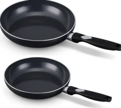 Sola Pannenset Pearl 6-Delig RVS - Downdraft geschikt - Kookpan ø 16, 18, 20 cm & Steelpan ø 16 cm + BEKA Koekenpan 24, 28 cm - geschikt voor alle warmtebronnen