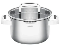Sola Soeppan Juvia RVS Downdraft en Inductie geschikt ø 24 cm / 5.5 liter - geschikt voor alle warmtebronnen