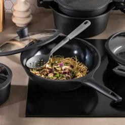 Sola Wokpan met deksel Ceramic Deluxe ø 30 cm - keramische anti-aanbaklaag