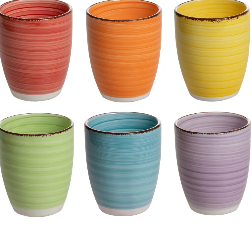 Studio Tavola Bekers Sunny Summer 350 ml - 6 stuks