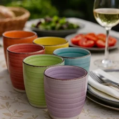 Studio Tavola Bekers Sunny Summer 350 ml - 6 stuks