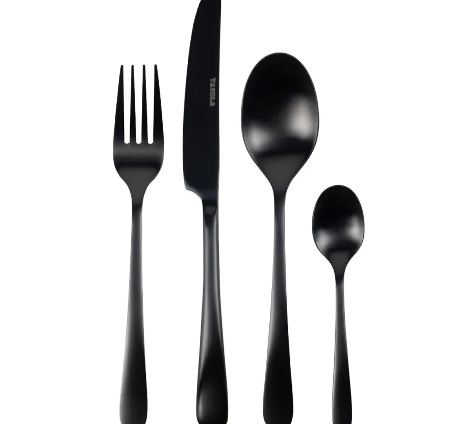 Studio Tavola Bestekset - Modern - Zwart - 16-delig / 4 personen