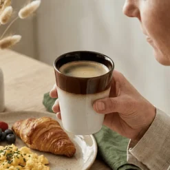 Studio Tavola Cappuccinokopjes - Koffiebekers - Earth 310 ml - 6 stuks