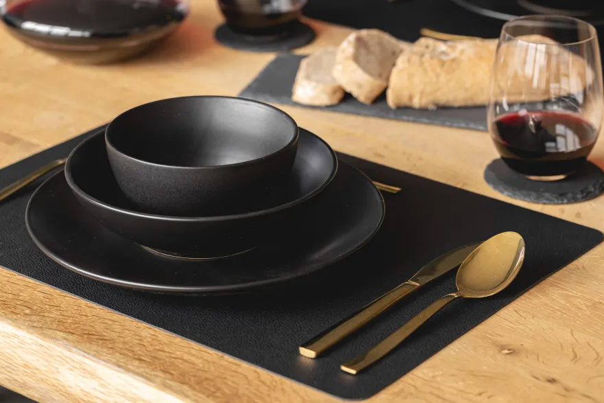 Studio Tavola Dinerborden Black Tie ø 27 cm - 6 stuks