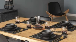 Studio Tavola Dinerborden Black Tie ø 27 cm - 6 stuks