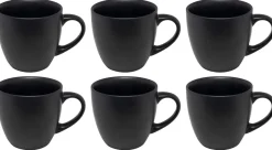 Studio Tavola Koffiekopjes Black Tie 200 ml - 6 stuks