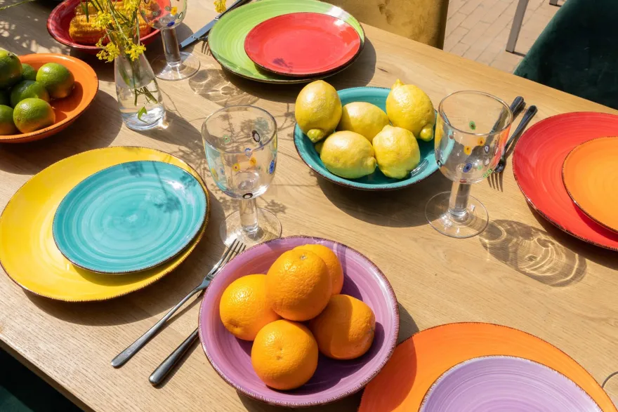 Studio Tavola Ontbijtborden / Dessertborden Sunny Summer ø 19 cm - 6 stuks