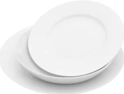 Studio Tavola Serviesset Wit 18-delig / 6 personen - 6 dinerborden, 6 diepe borden en 6 ontbijtborden