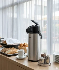 Thermos Thermoskan met Pomp - Pompkan - Isoleerkan - 2.2 Liter