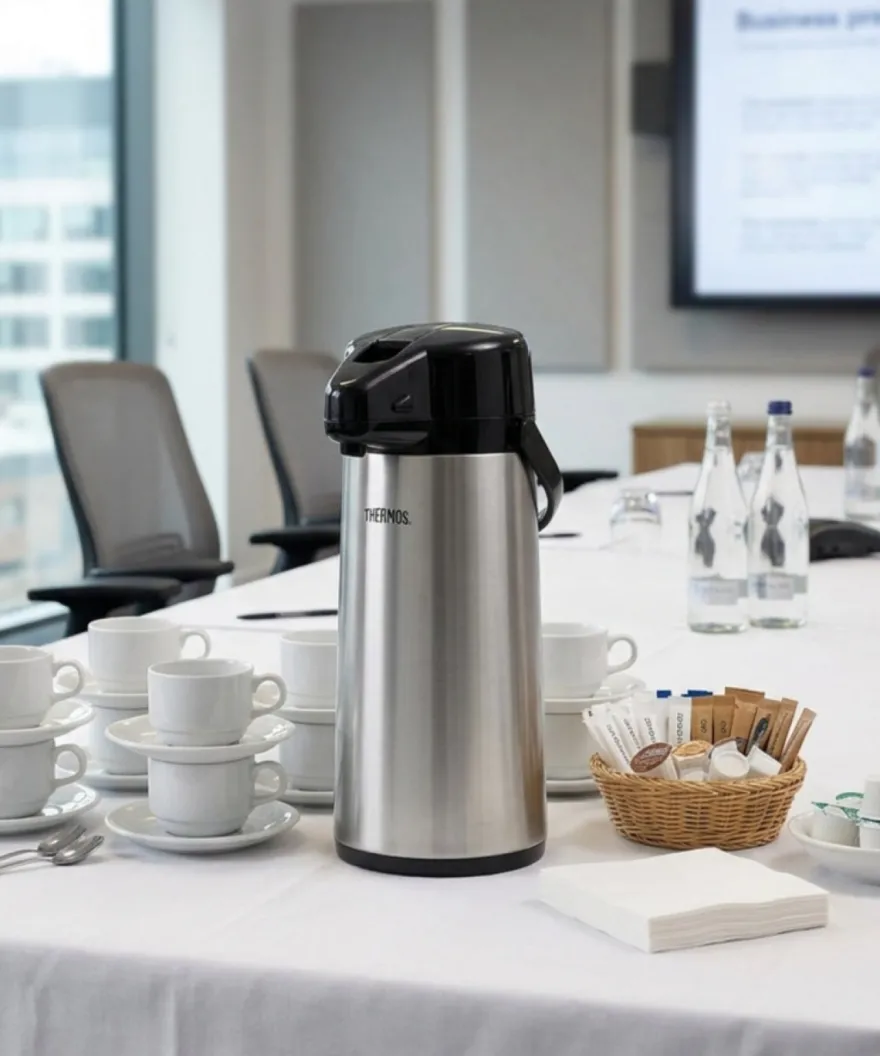 Thermos Thermoskan met Pomp - Pompkan - Isoleerkan - 2.2 Liter