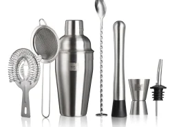 Vacu Vin Cocktail Set Plus - Zilver - 7 stuks